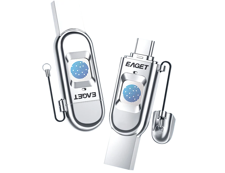 Sicheres USB-Stick Fingerabdruck 2-in-1 256GB Speicher