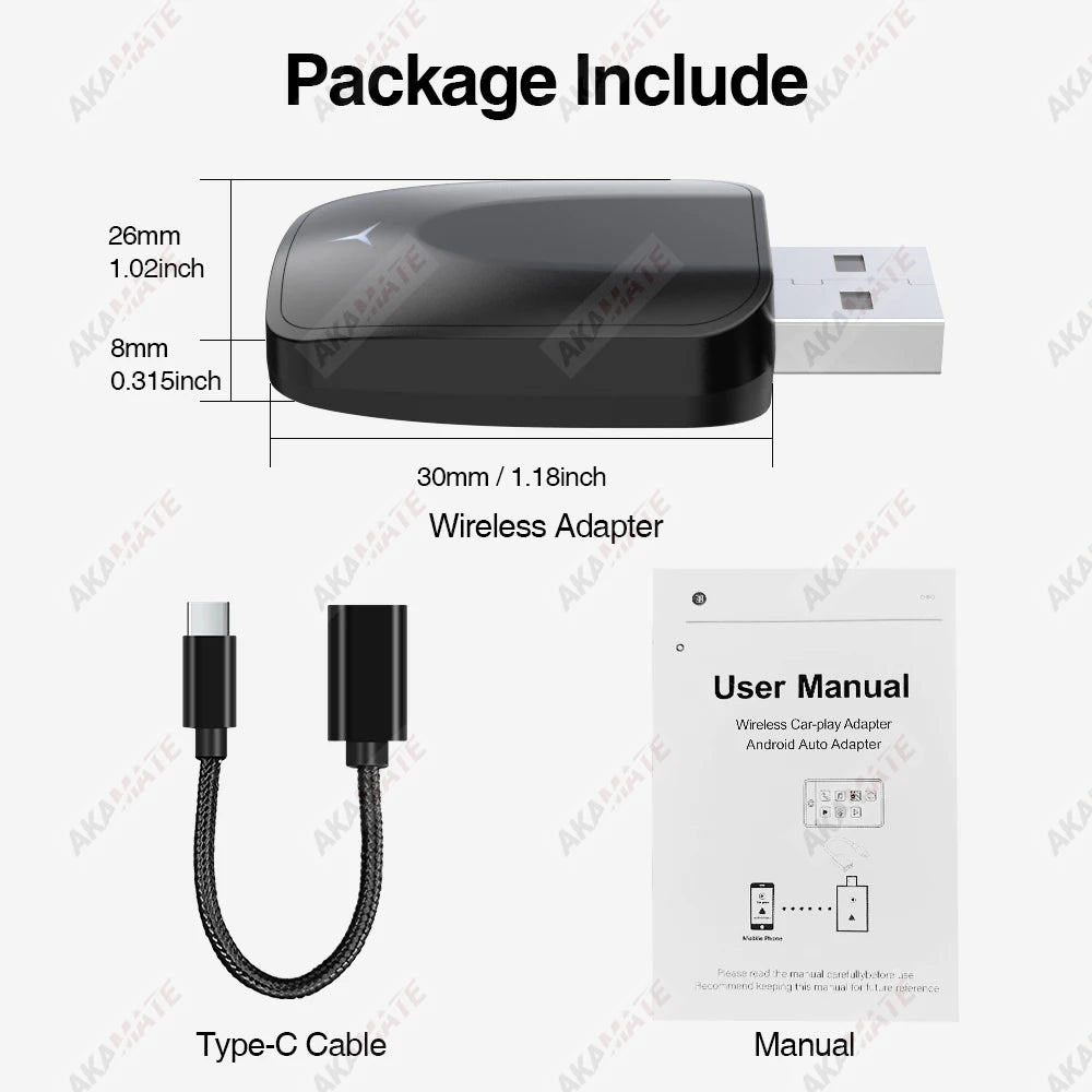 Kabelloser 2-in-1 CarPlay & Android Auto Adapter