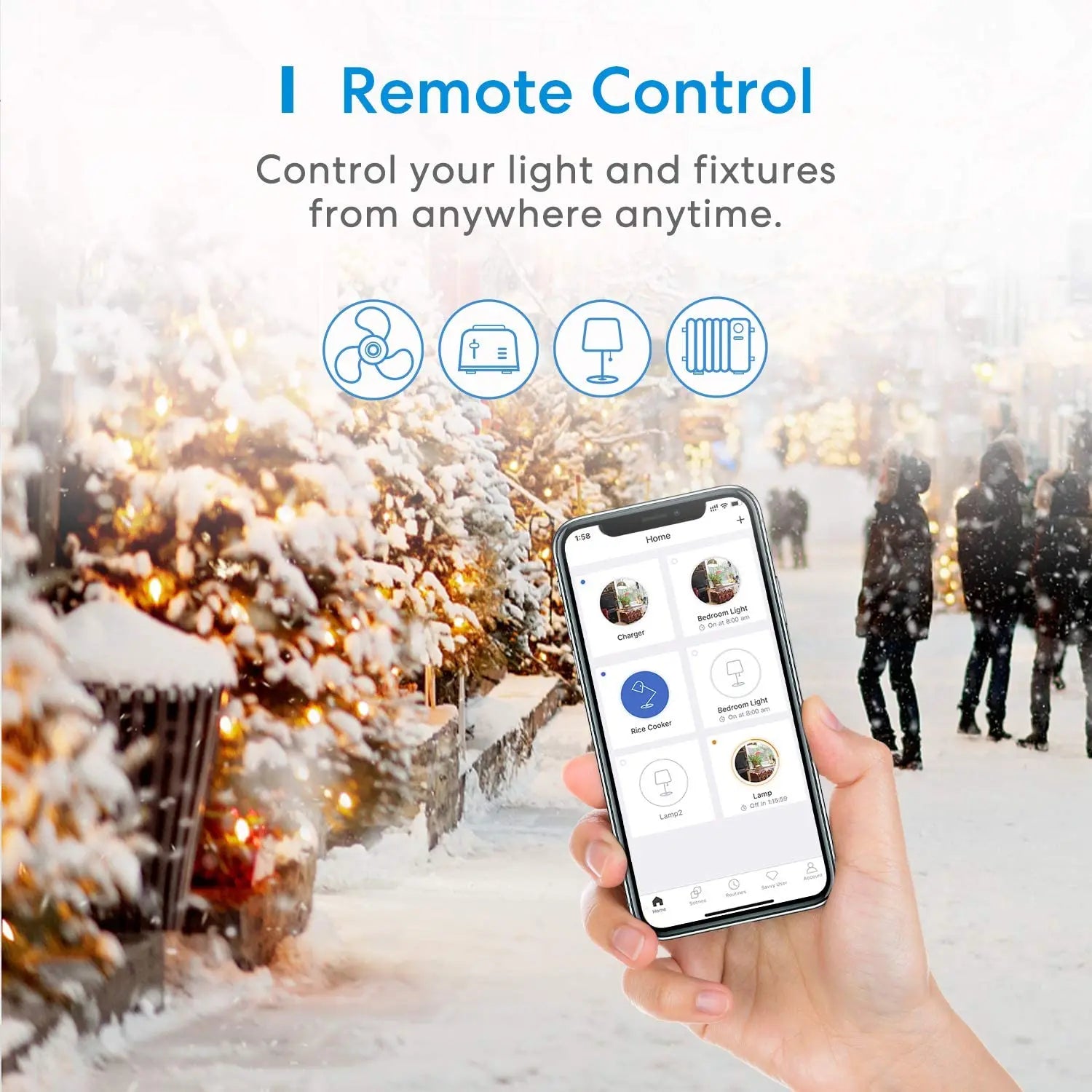 Mini WiFi Plug US Smart Home App Voice Control