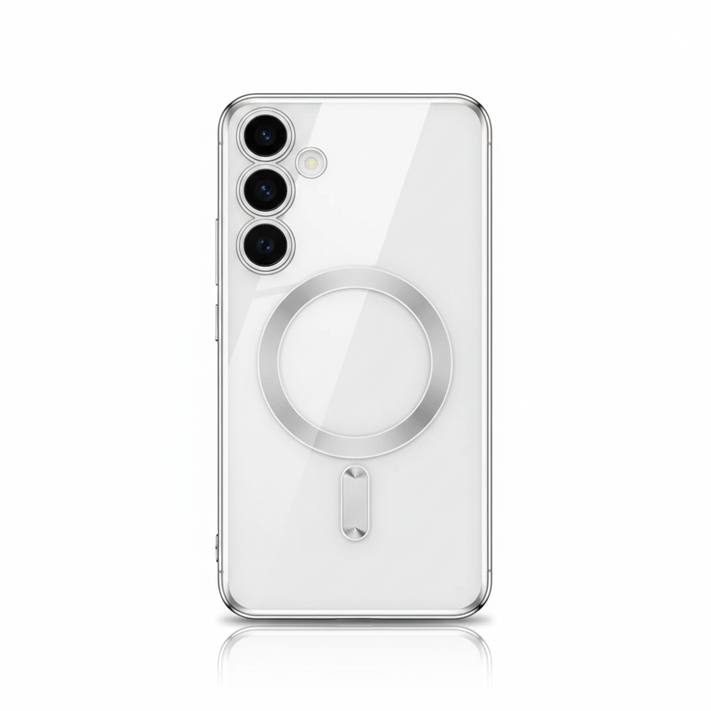 Plating Clear Wireless Hülle für Samsung Galaxy S25