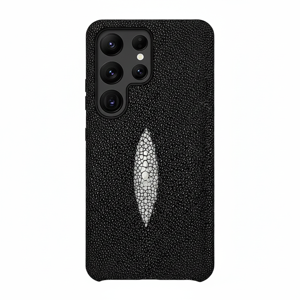 Genuine stingray leather case for Samsung S25 luxury