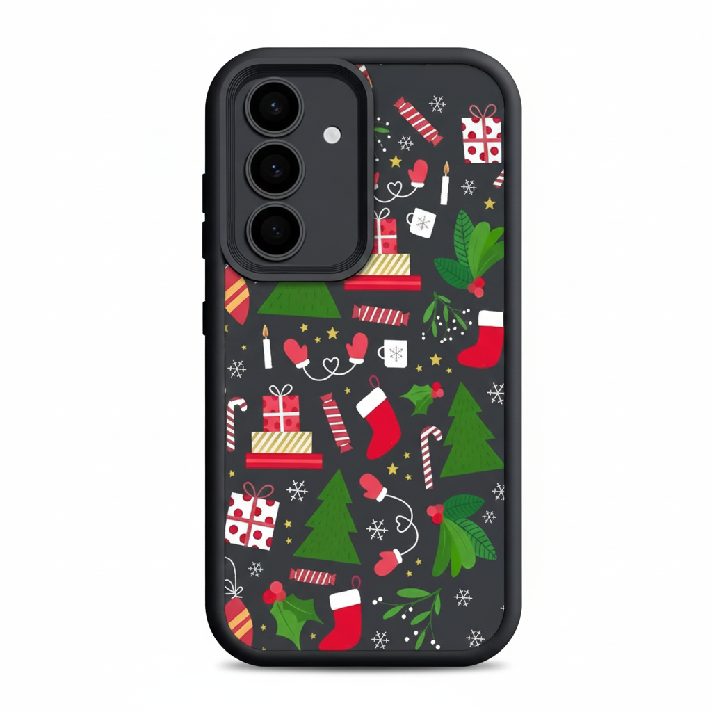 Silvester Weihnachtsmütze Handyhülle für Samsung S25