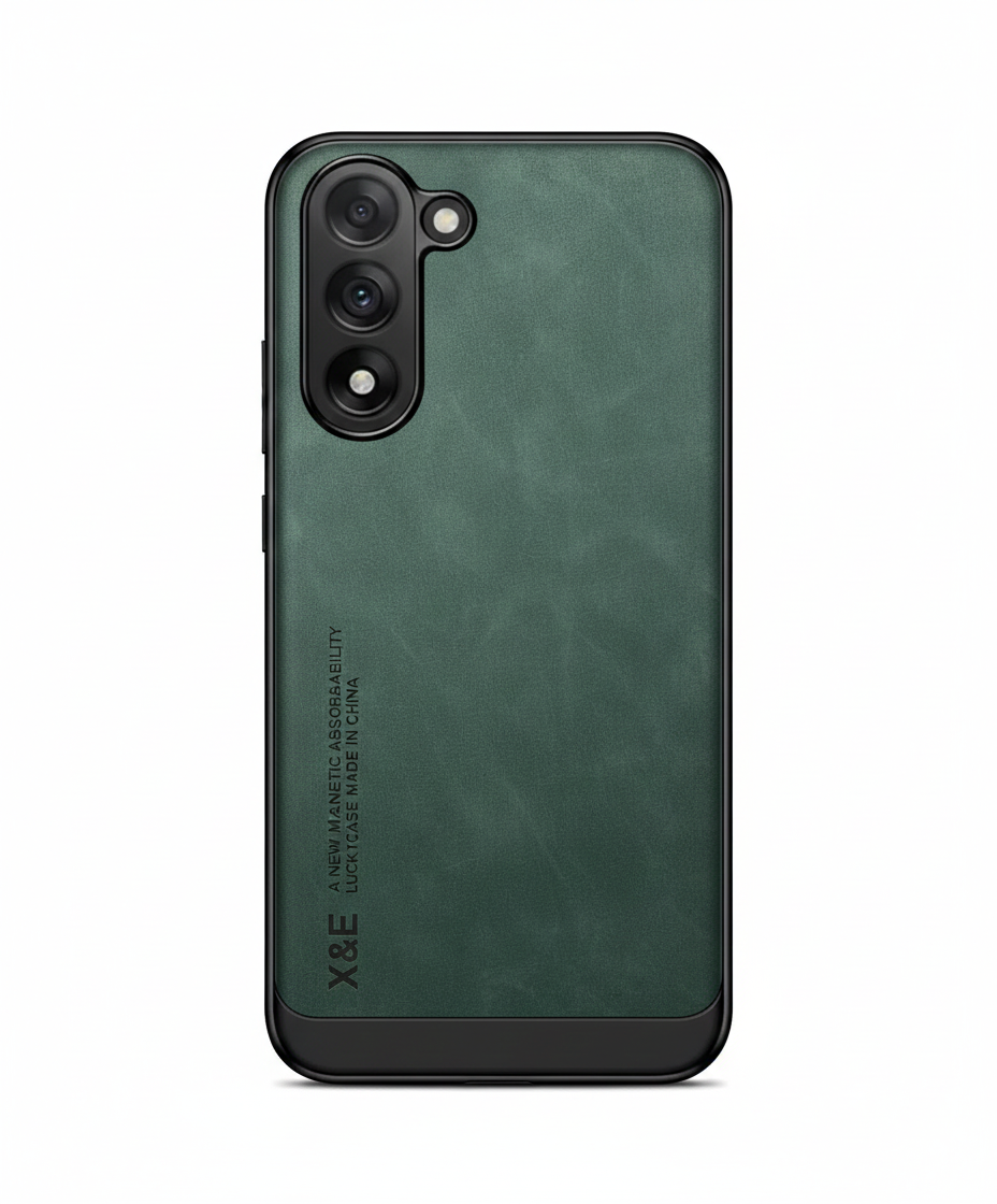 Magnetische Schafsleder Hülle für Galaxy S25–S9 Plus