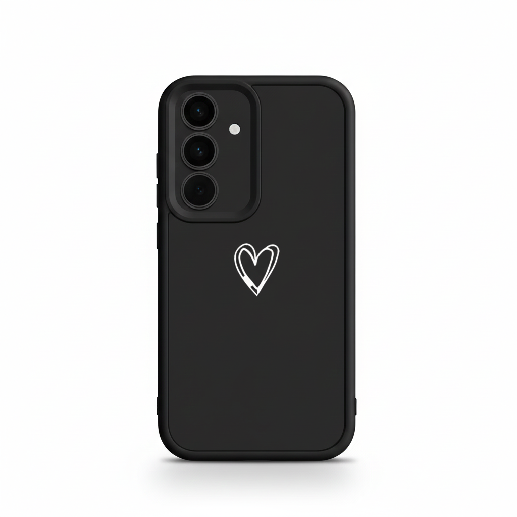 Süße Herz Silikon Hülle für Samsung Galaxy S25