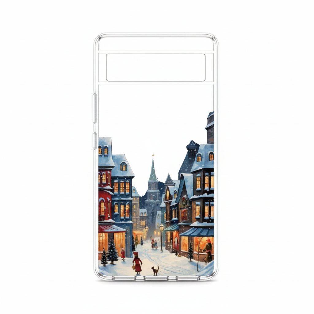 Weihnachts Szene TPU Hülle für Google Pixel 8 8 Pro 9 9 Pro und 9 Pro XL