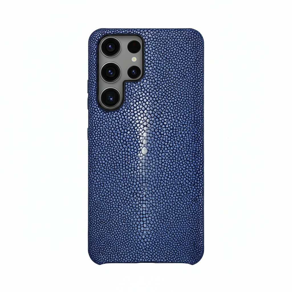 Genuine stingray leather case for Samsung S25 luxury