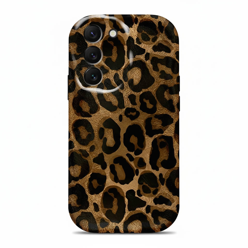 Leopard print case for Galaxy S24–A50: Stylish & Robust