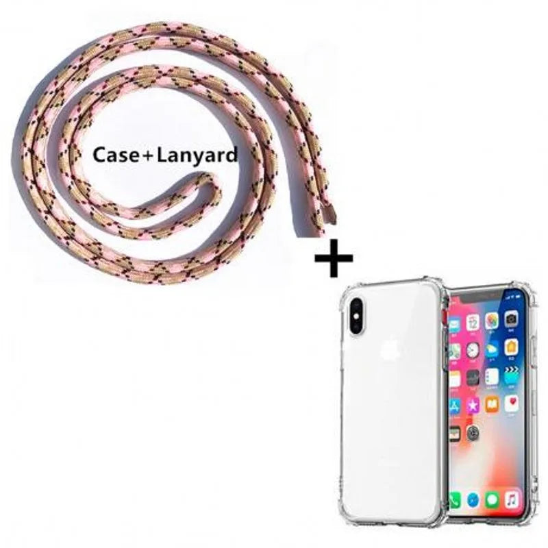 Clear Crossbody Lanyard Case with Shoulder Strap