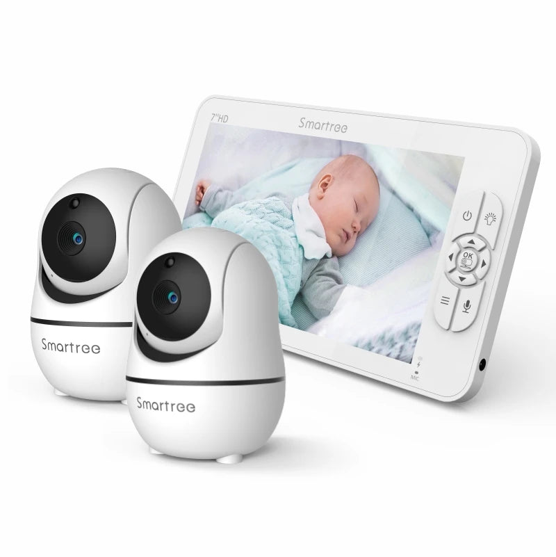 1080P HD Babyphone Split Screen mit Zoom & Fernsteuerung