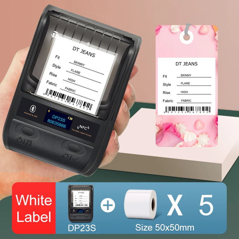 Detonger DP23S Bluetooth Barcode QR Code Etikettendrucker