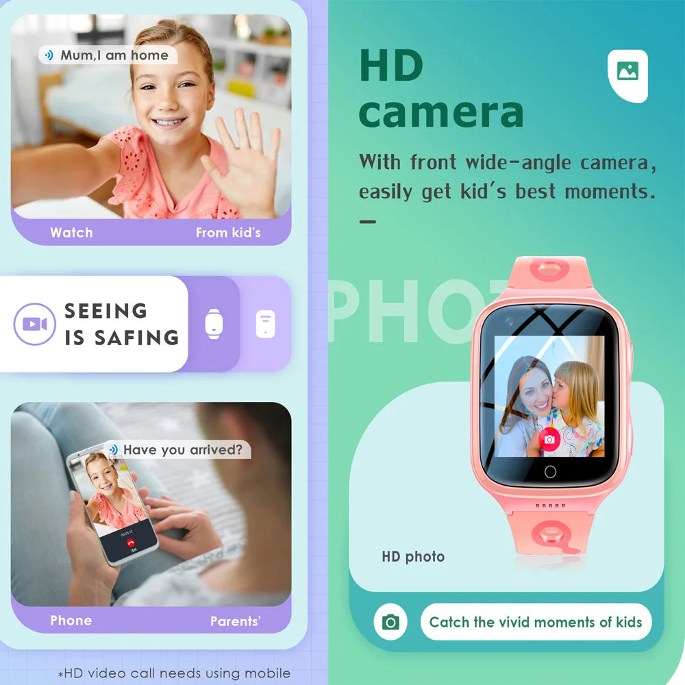 Kinder GPS Smartwatch mit Kamera und SOS-Funktion