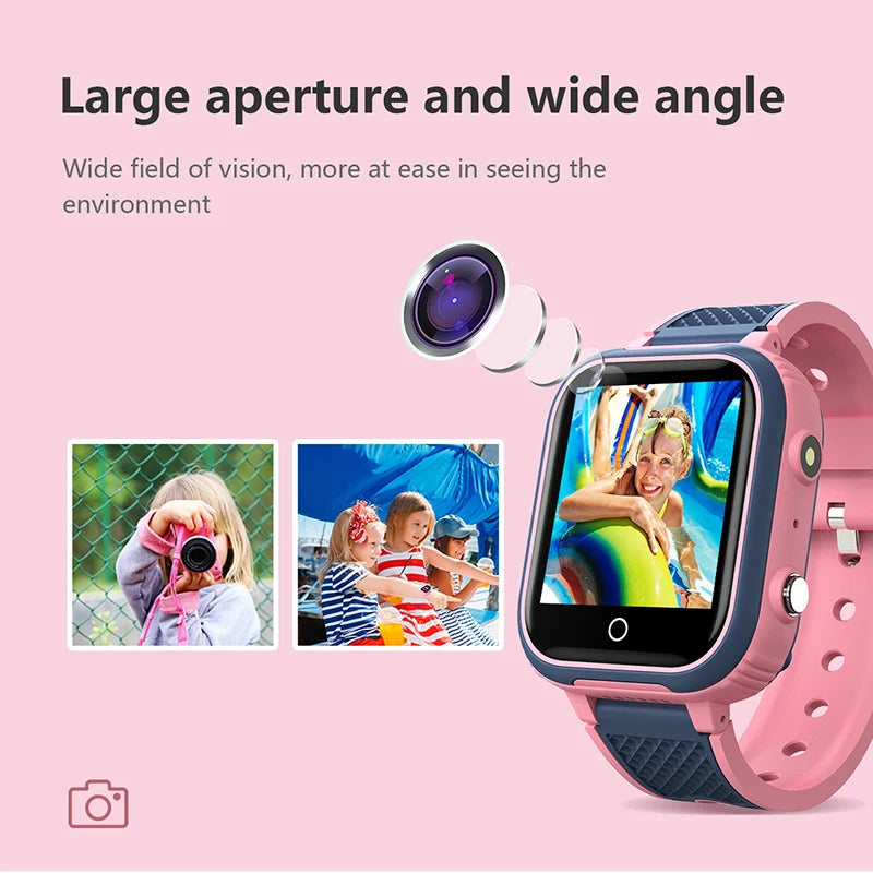 Kinder 4G Smartwatch GPS Videoanruf SOS Uhr