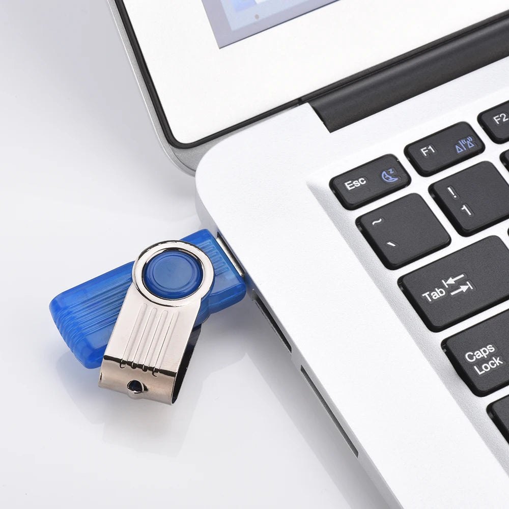Kreativer USB-Stick 128GB aus Metall – 360° drehbar