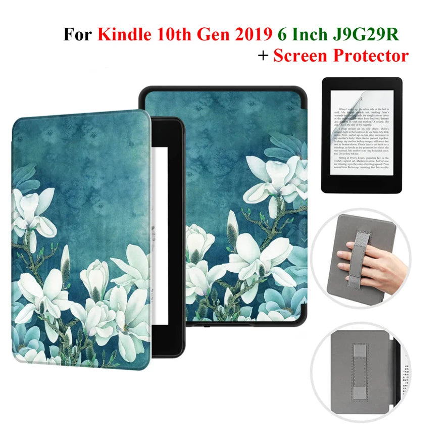 Étui + protection d'écran pour Kindle 10e génération 6 pouces