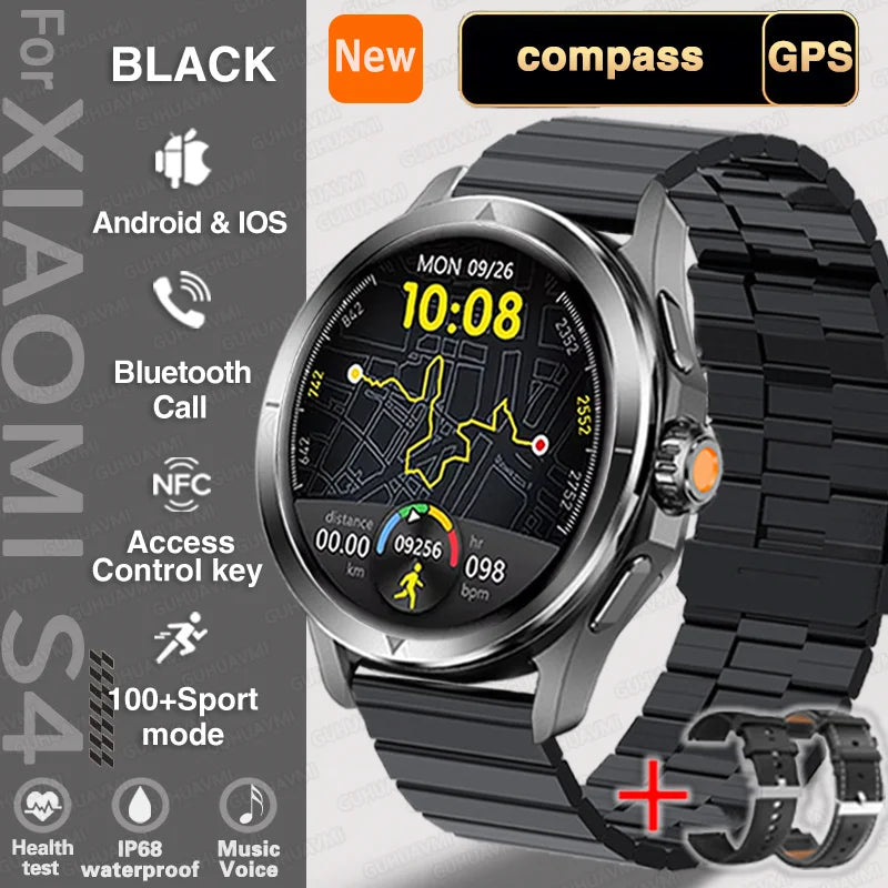 S4 Ultra Smartwatch mit GPS & AMOLED Display