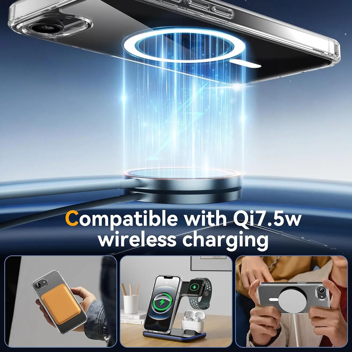 Magnetische Magsafe iPhone 16E Hülle