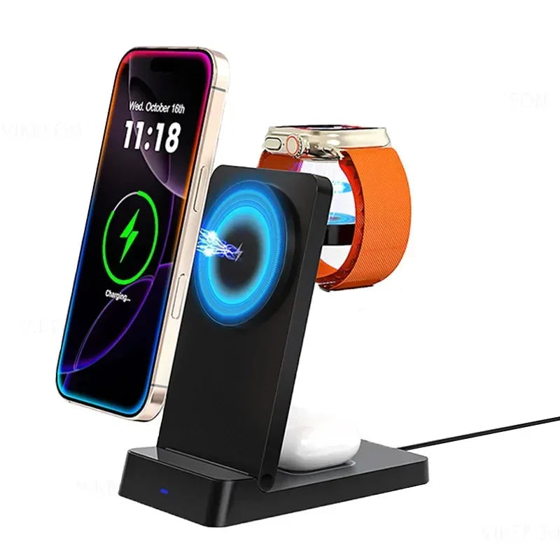 30W Faltbares 3-in-1 Magsafe Ladegerät Station