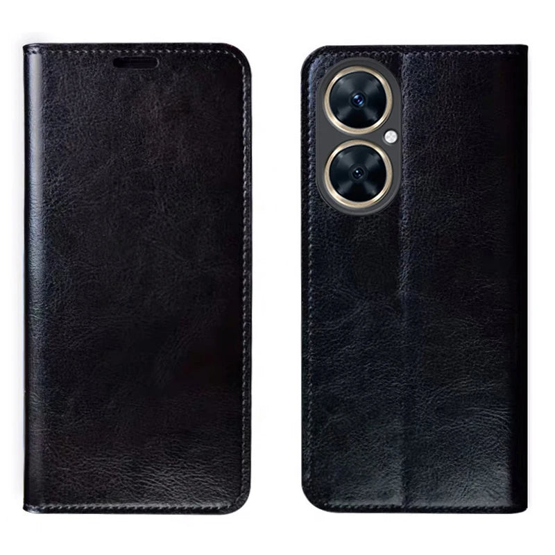 Echtleder Flip Case für iPhone 17 Pro Max mit Stand