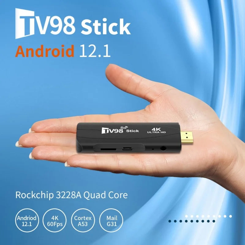 4K Android 12 TV-Stick mit Dual-WiFi Streaming