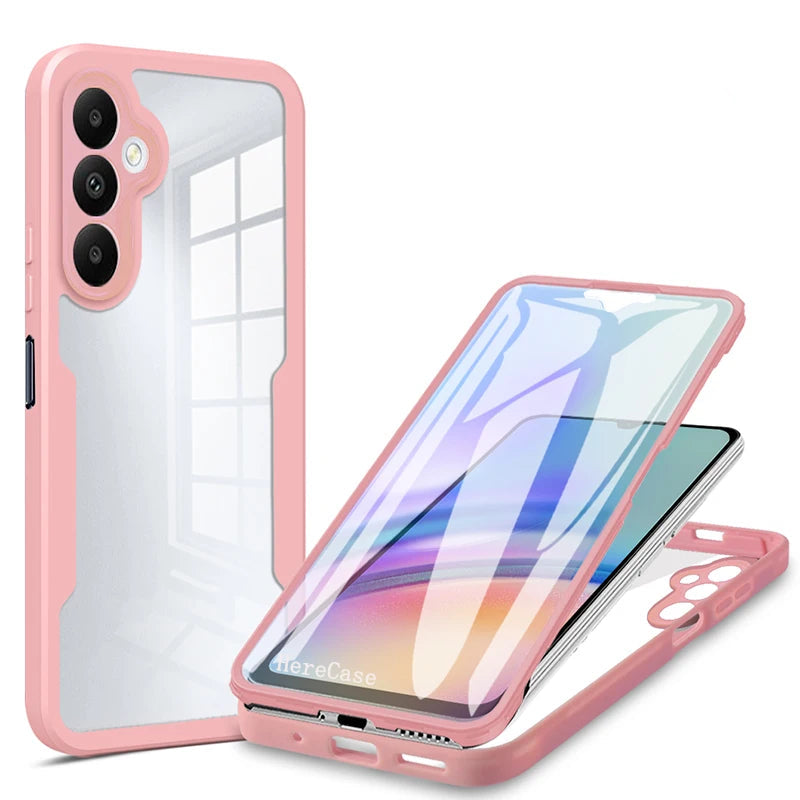 Coque 360° avec protection d'écran pour Galaxy série A