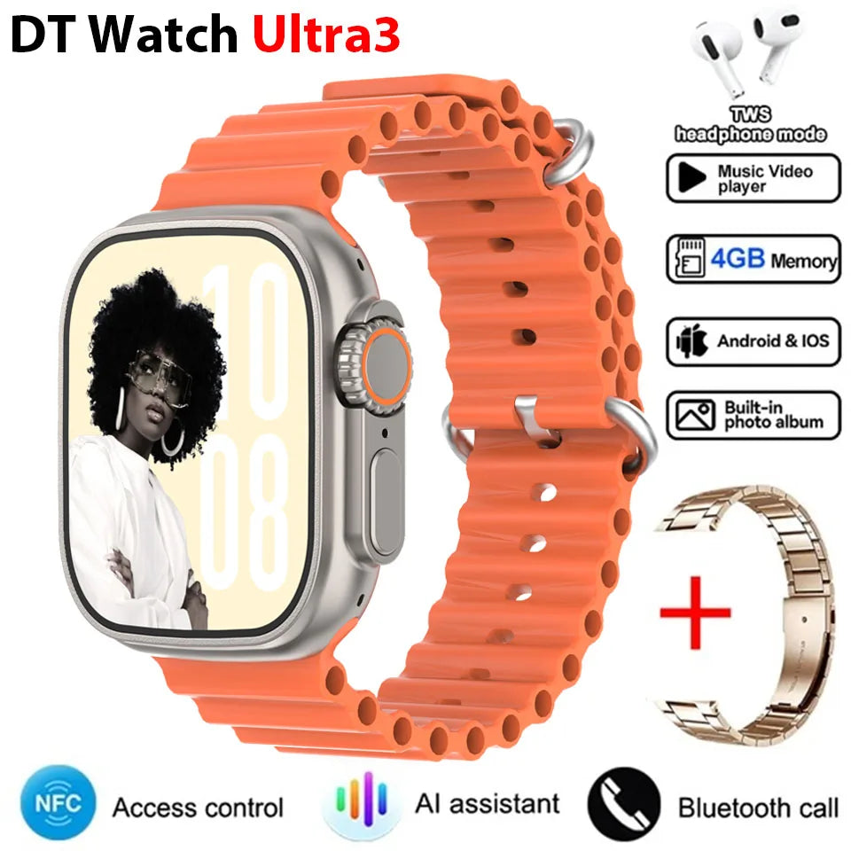 Intelligente Smartwatch 2025 mit NFC & Google Maps