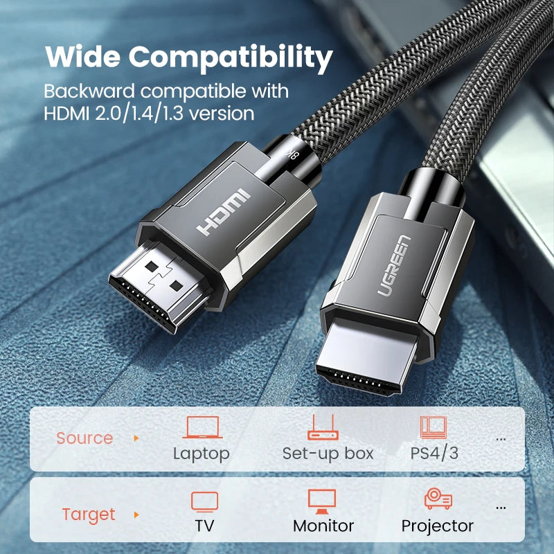 8K HDMI Kabel 48Gbps Ultra Highspeed 60Hz eARC
