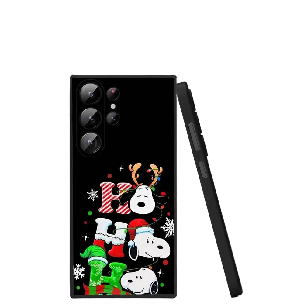 Cartoon Snoopy Christmas phone case for Samsung S25