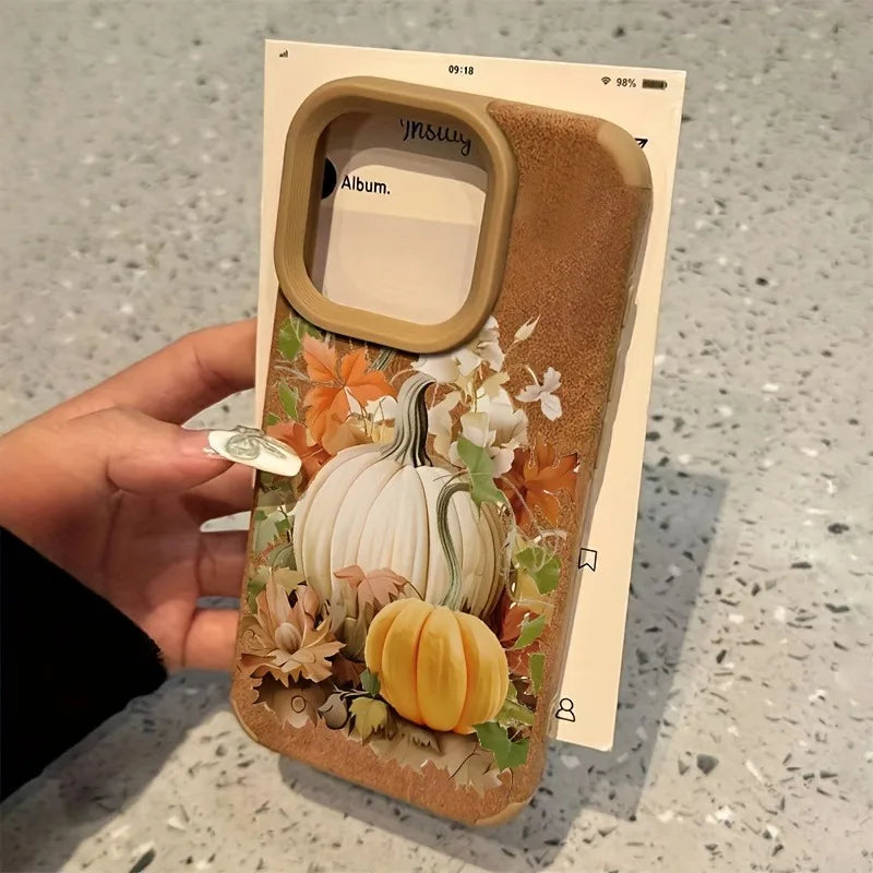 Herbst Kürbis Hülle für iPhone 16 15 14 Pro Max