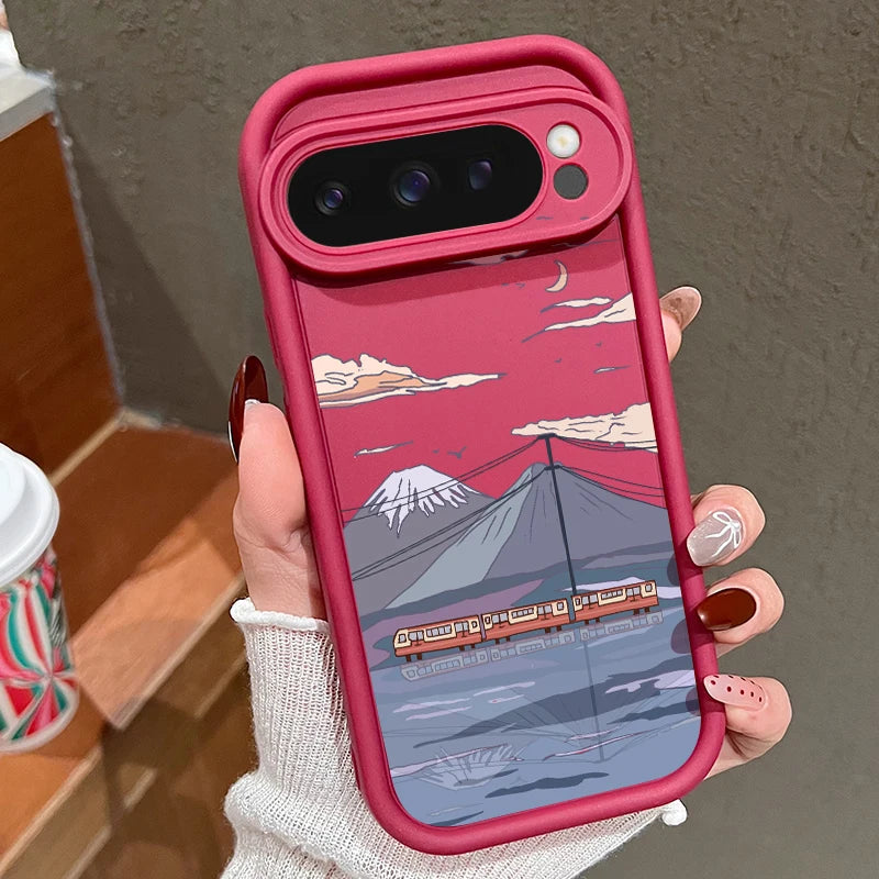 Landschaft TPU Hülle für Pixel 9/8/7