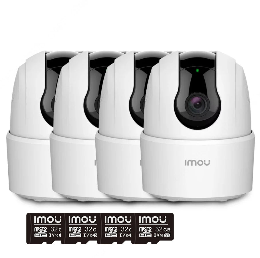 4er-Set WLAN Sicherheitskamera mit Nachtsicht und Babyphone