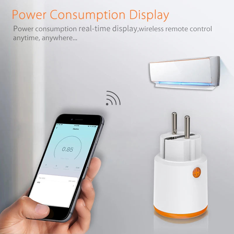 Intelligente Zigbee Steckdose 16A mit Energiemonitor