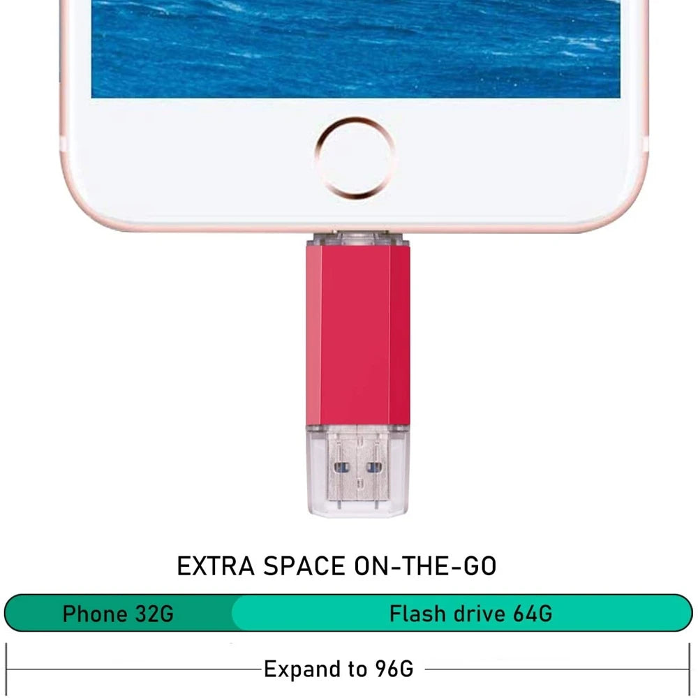 2-in-1 USB-C Stick 512GB–2TB mit Anhänger