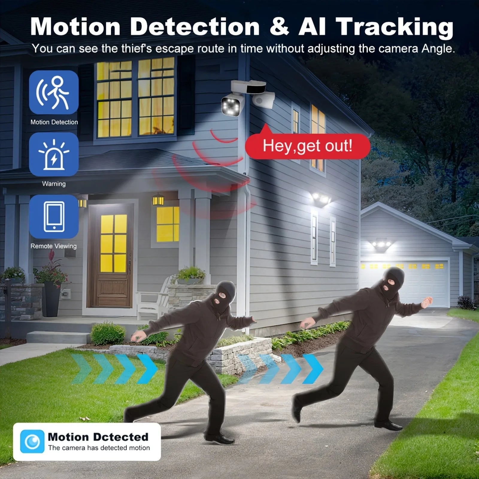 4K 8MP Dual Lens WiFi PTZ Camera Outdoor