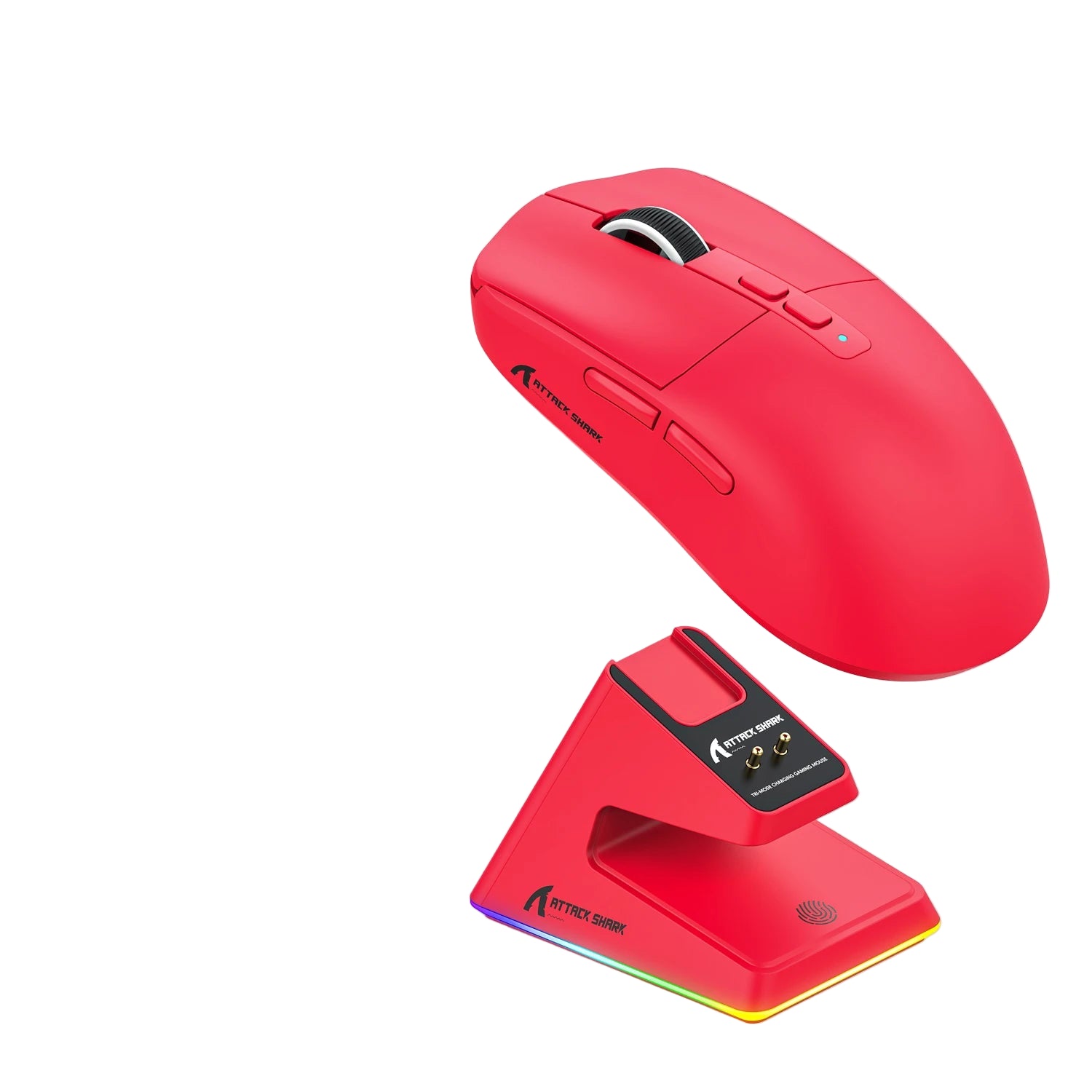 Kabellose Gaming-Maus Tri-Mode mit RGB Ladestation