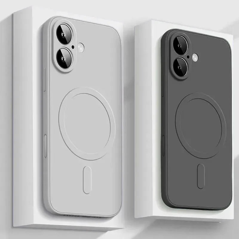 Luxury MagSafe silicone case for iPhone