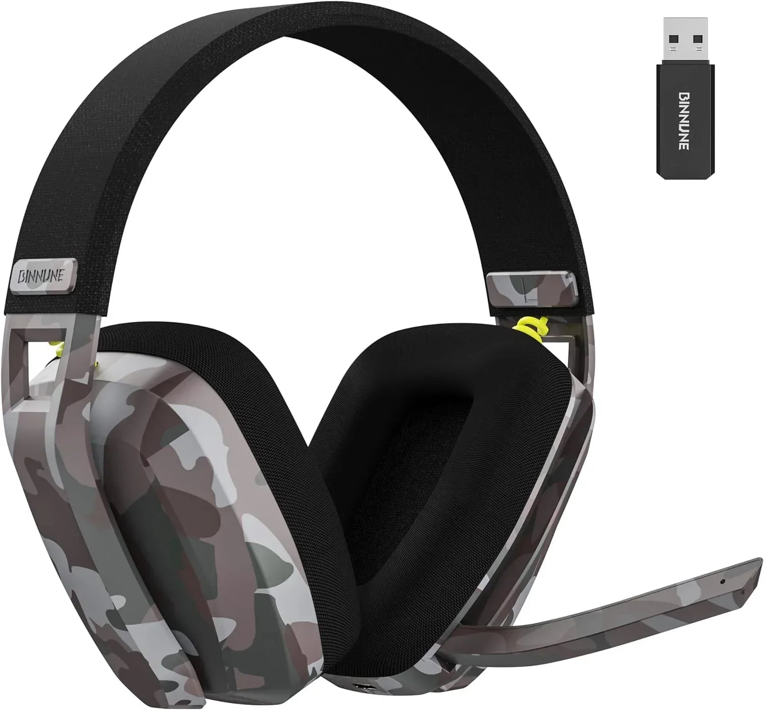 BINNUNE 2.4GHz Wireless Gaming-Headset