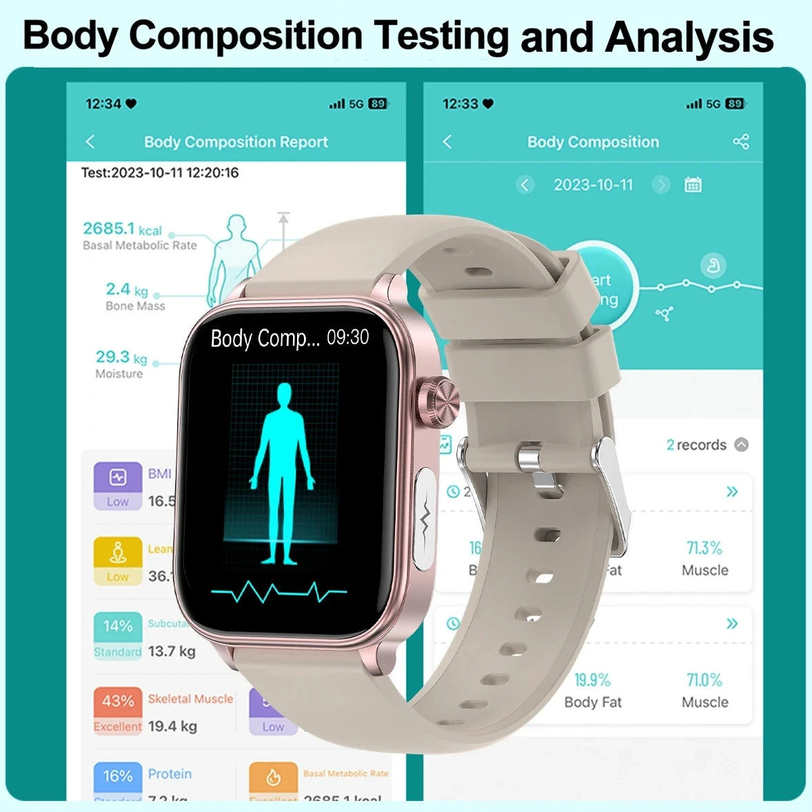 Intelligente Gesundheits-Smartwatch mit Blutdiagnose