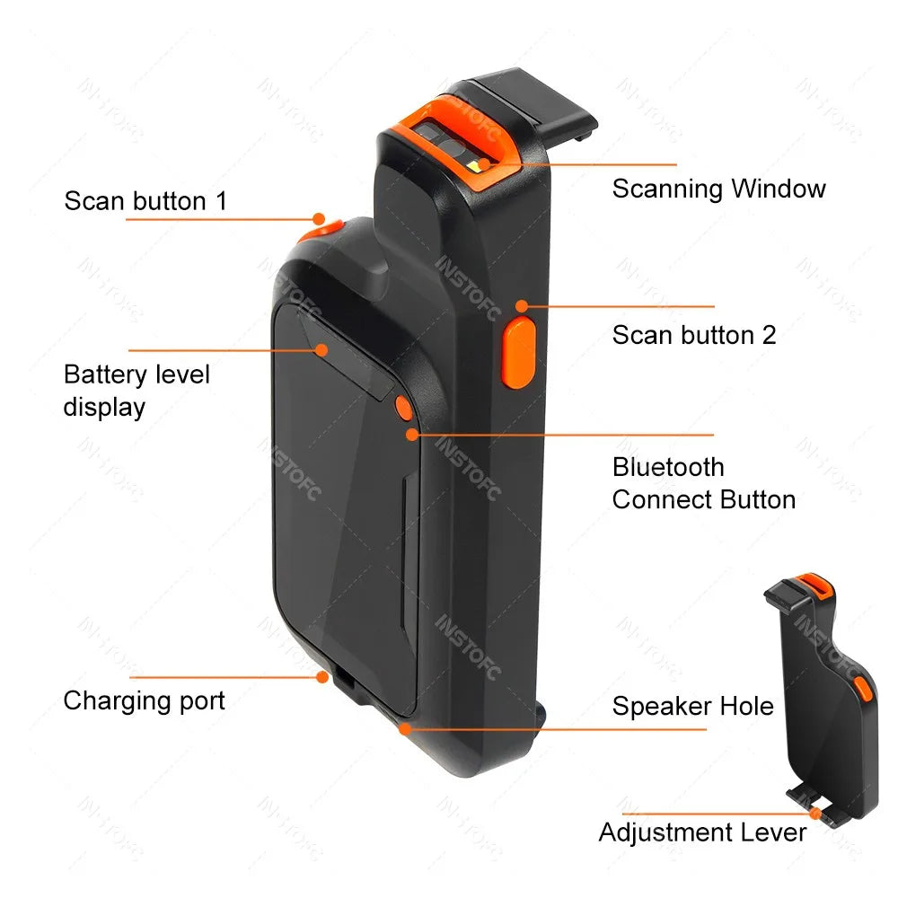 Kabelloser 2D QR-Scanner mit Bluetooth und USB