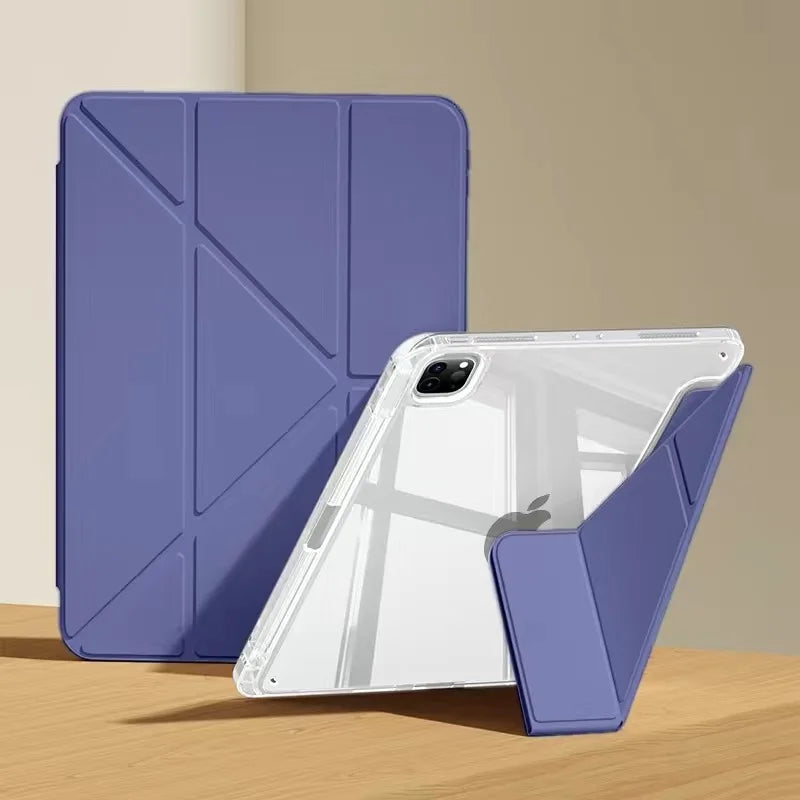 Smart case with pen holder for iPad models