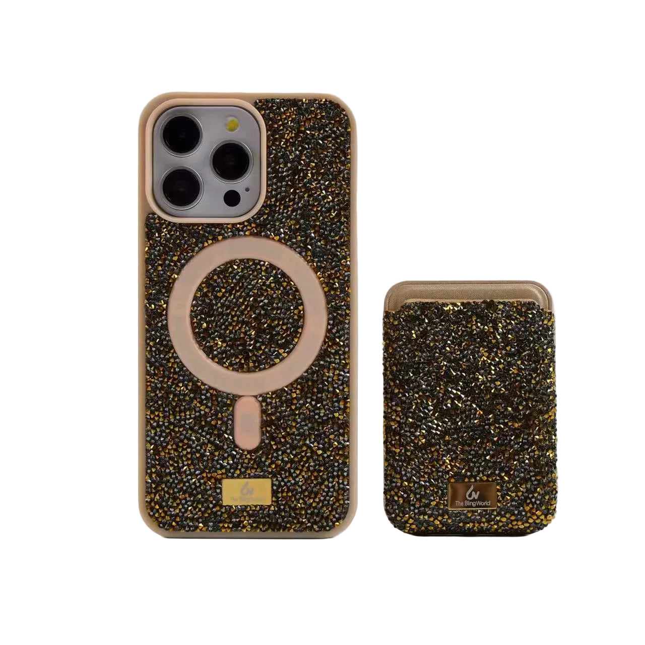 Luxury glitter phone case with rhinestones for iPhone 17