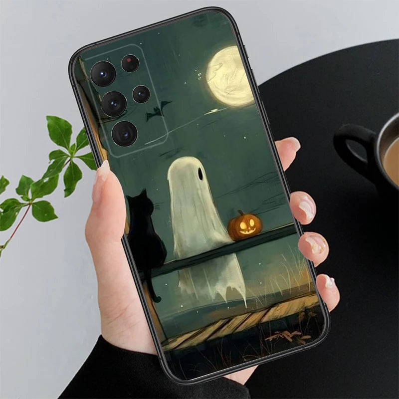 Halloween Geist Hülle für Samsung Galaxy S25–S21