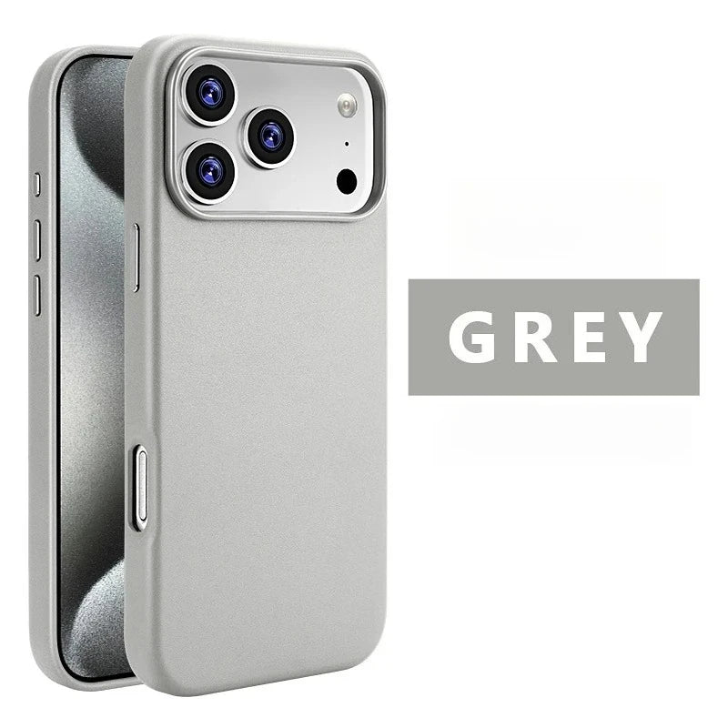 Luxuriöse Rindsleder Hülle für iPhone 17 Pro Max – Magnetisch, Kabelloses Laden