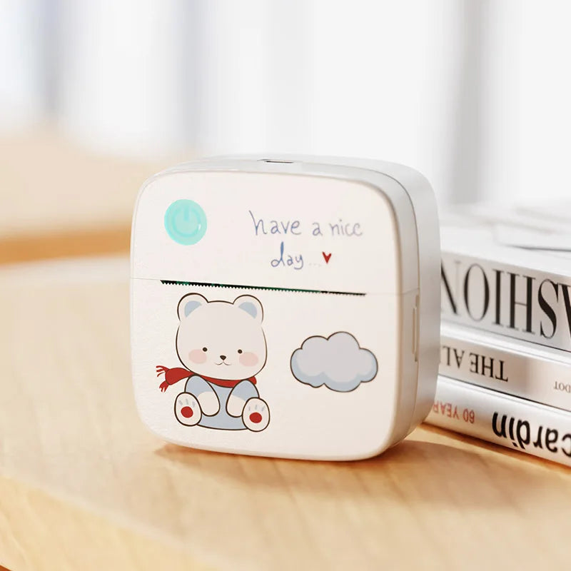 Tragbarer Mini-Thermodrucker Bluetooth ohne Tinte