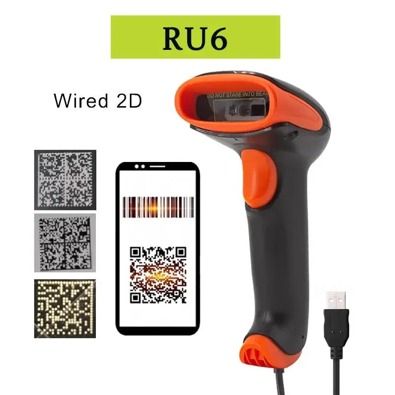 Mobiler 2D Barcode Scanner für QR & PDF417 Codes