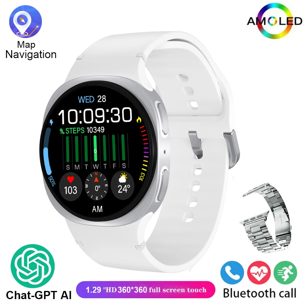 Neue 8 Mini GPS Smartwatch 2025 AMOLED Fitness