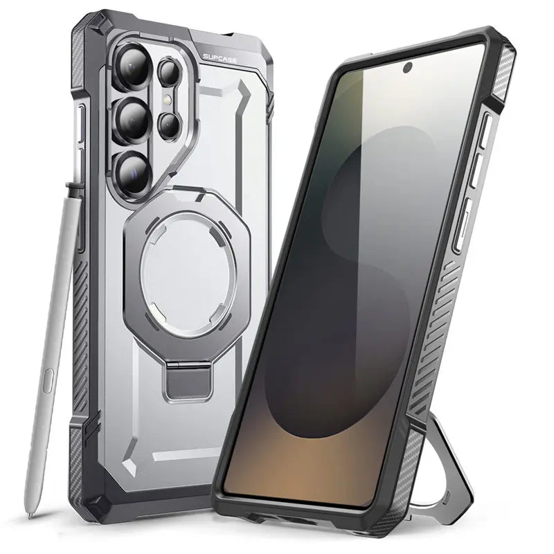 Robust magnetic case with stand for Galaxy S25 Ultra