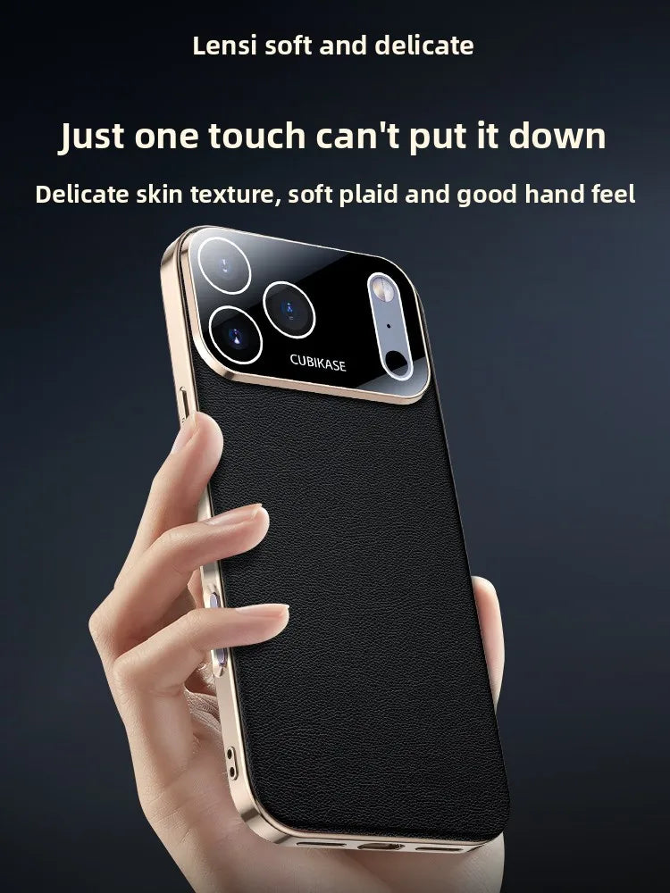 Luxus Leder Hülle für iPhone 17 Pro Max – Anti-Drop, All Inclusive