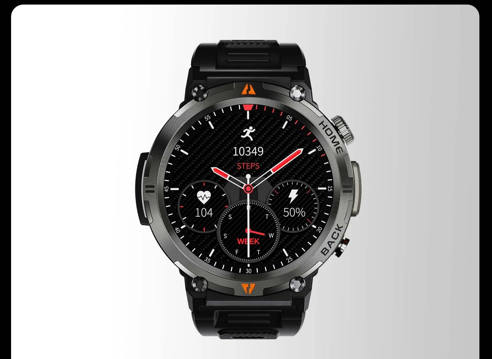 Elegante Smartwatch KE3 mit 3ATM Wasserschutz und Bluetooth-Anruf