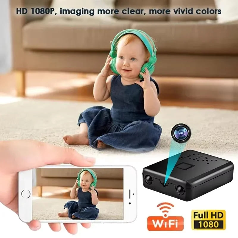 Mini WLAN Kamera 4K HD mit Nachtsicht und App-Steuerung