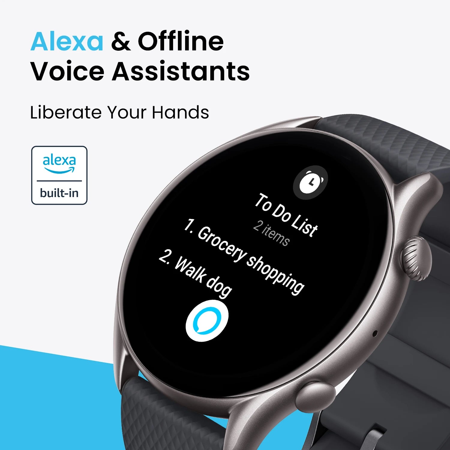 Elegante 46mm Smartwatch mit 150 Sportmodi